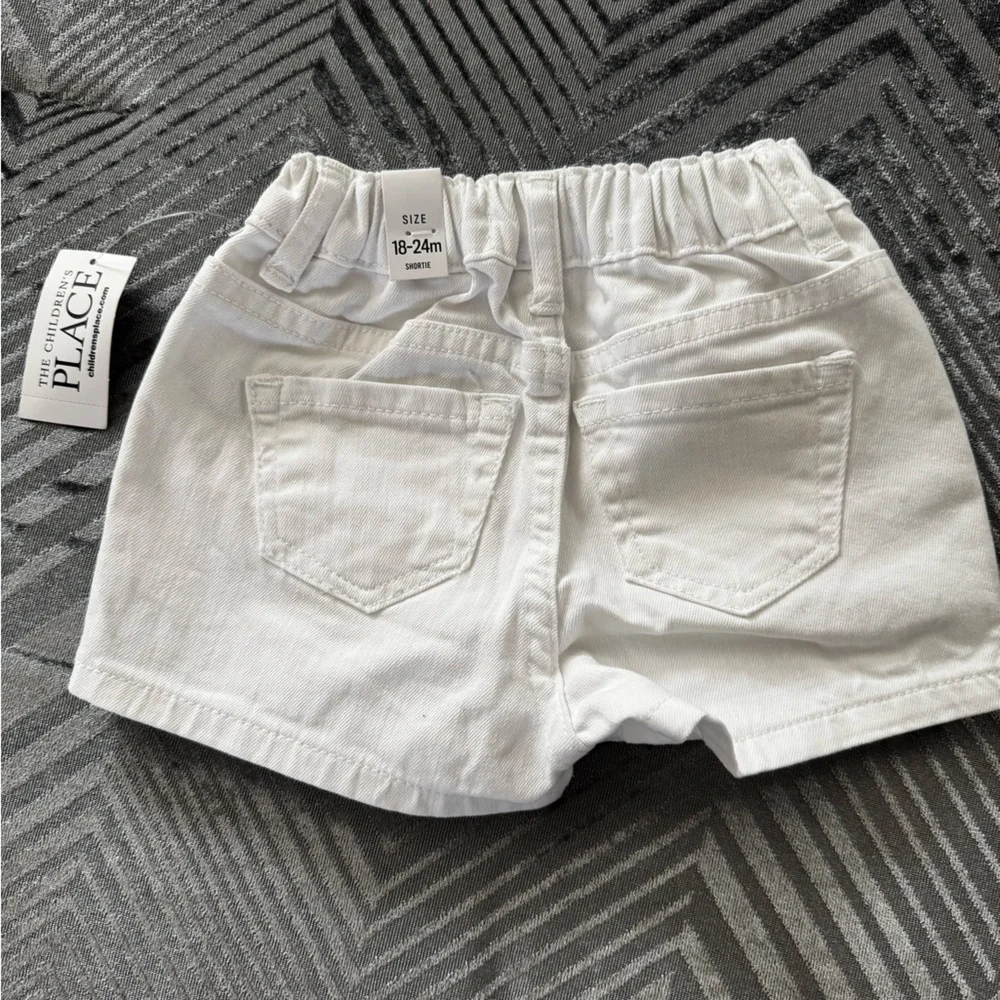 toddler White Denim Shorts